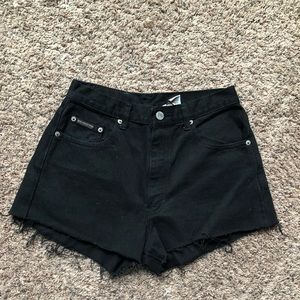 Calvin Klein black Jean shorts